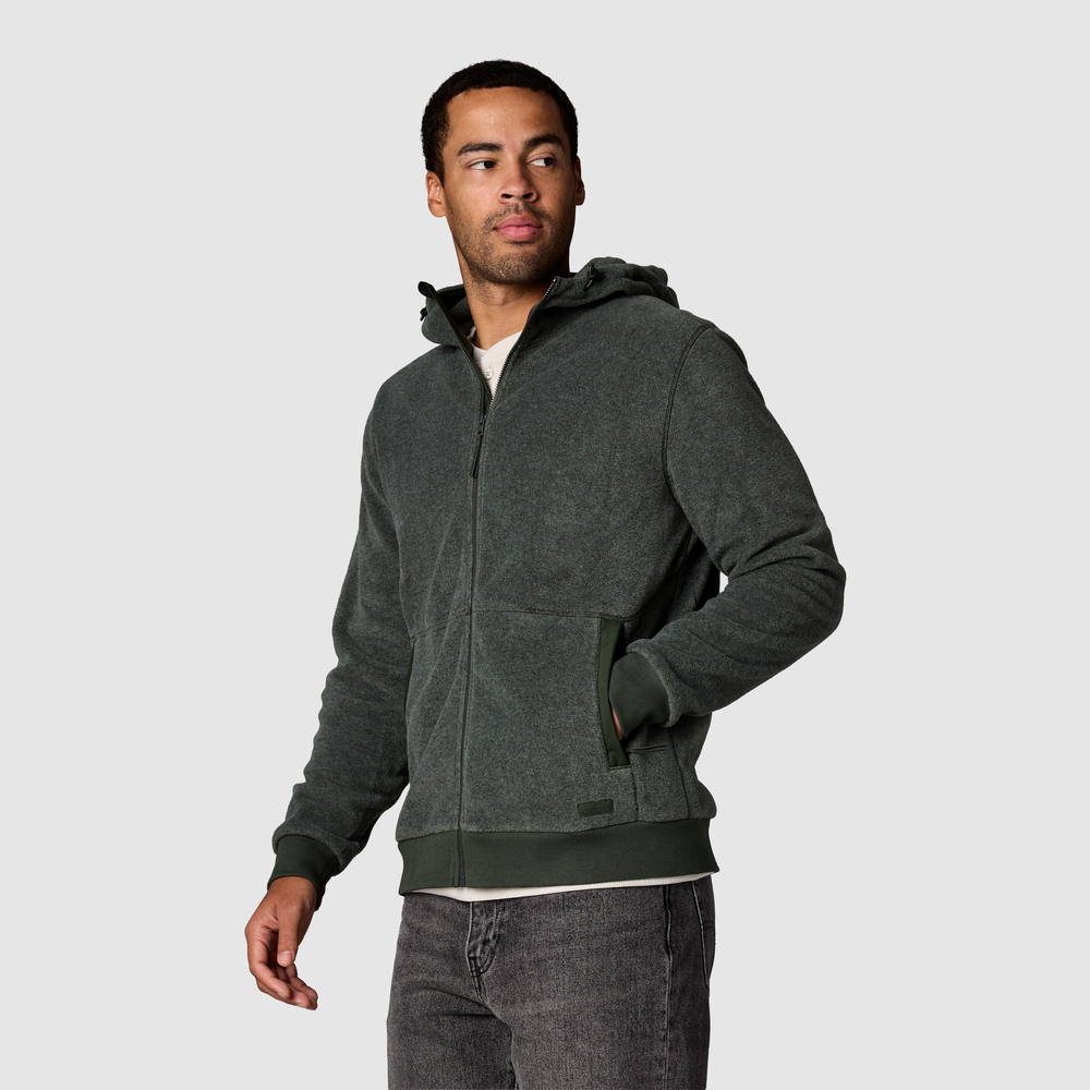 Men's Deming Fleece Full Zip Hoodie - Image 3