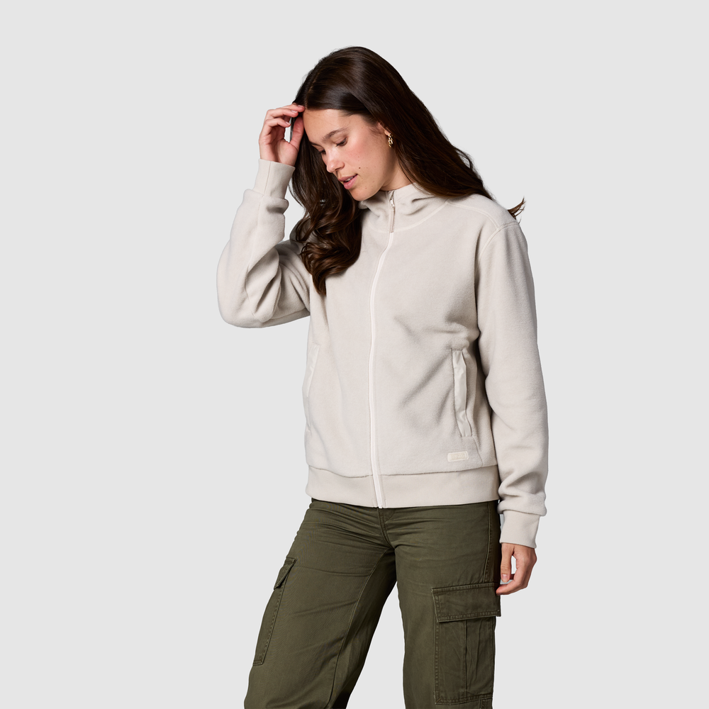 Women's Deming Fleece Full Zip Hoodie - Image 3