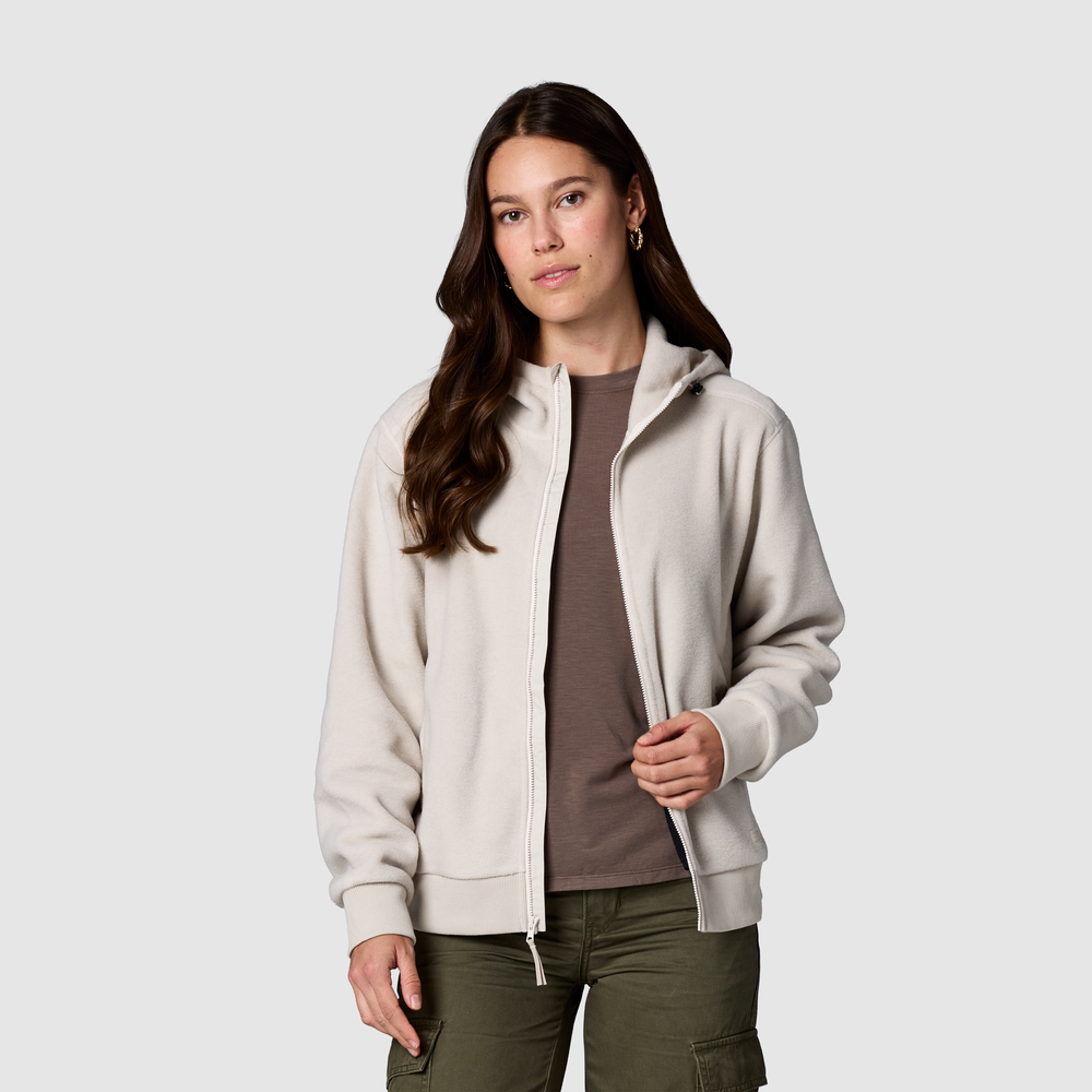 Women's Deming Fleece Full Zip Hoodie - Image 4