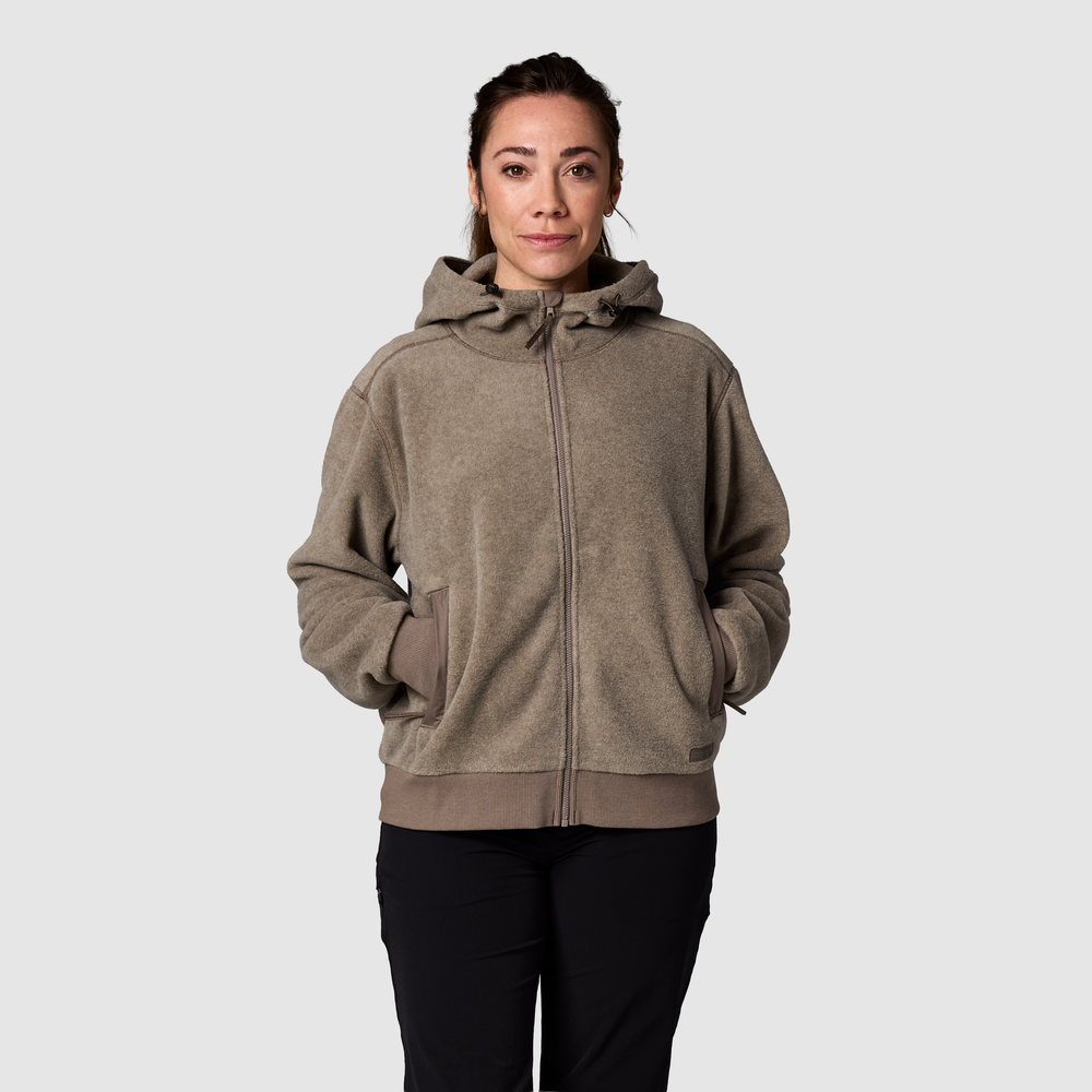 Women's Deming Fleece Full Zip Hoodie - Image 7