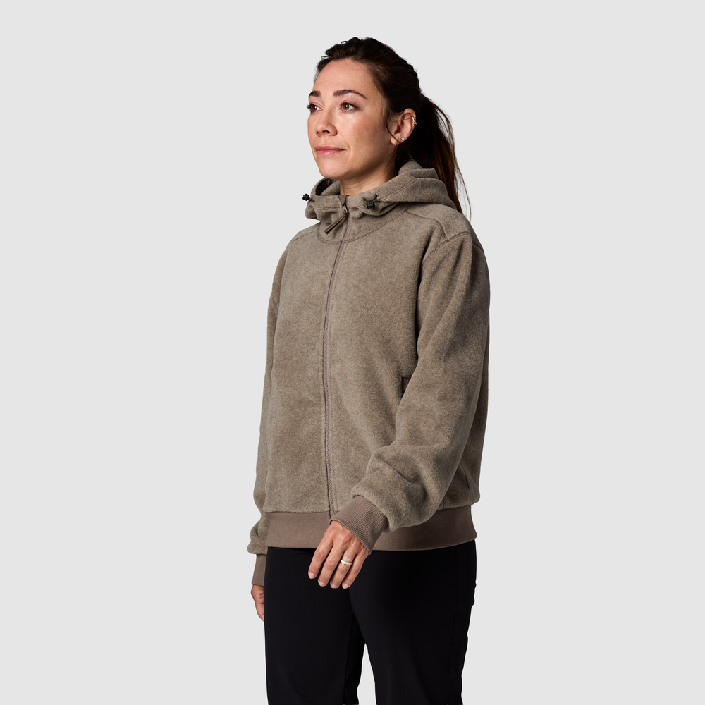 Women's Deming Fleece Full Zip Hoodie - Image 9