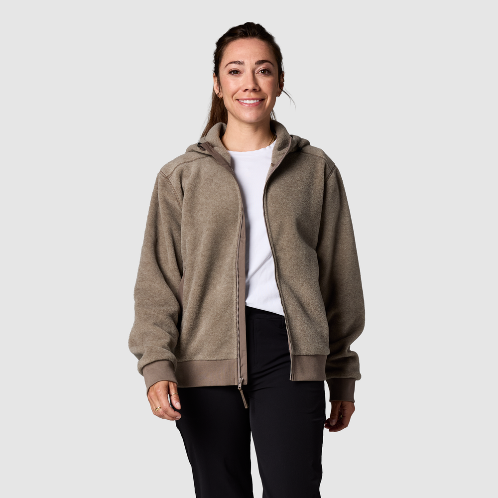 Women's Deming Fleece Full Zip Hoodie - Image 10